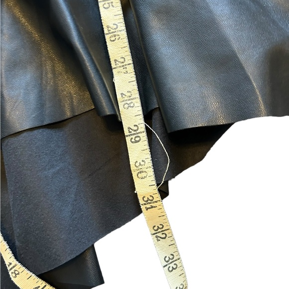 New York and company black faux leather midi skirt size 14 - Picture 7 of 7